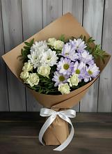 Букет цветов из:  Хризантемы и Розы в Называевске