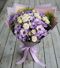 Букет цветов из:  Хризантемы и Розы #REPLACE_PRED# Называевске